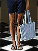 Quilted Fashion Tote Bag: Matte Satin