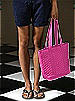 Quilted Fashion Tote Bag: Matte Satin