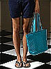 Quilted Fashion Tote Bag: Matte Satin