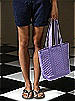 Quilted Fashion Tote Bag: Matte Satin