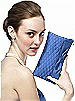 Quilted Clutch in Matte Satin
