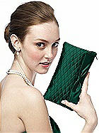 Quilted Clutch in Matte Satin