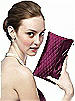 Quilted Clutch in Matte Satin