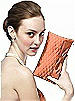 Quilted Clutch in Matte Satin