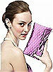 Quilted Clutch in Matte Satin