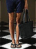 Iridescent Taffeta Quilted Fashion Tote Bag