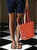 Iridescent Taffeta Quilted Fashion Tote Bag