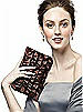 Ruffle Clutch Handbag in Iridescent Taffeta