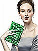 Ruffle Clutch Handbag in Iridescent Taffeta