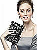 Ruffle Clutch Handbag in Iridescent Taffeta