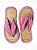 Iridescent Taffeta Flip Flops