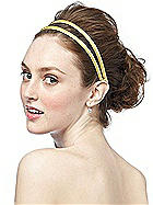 Iridescent Taffeta Double Head Band