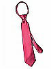 Boy's 14" Duchess Satin Zip Neck Tie
