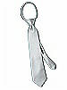 Boy's 14" Duchess Satin Zip Neck Tie