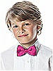Boy's Clip Bow Tie in Duchess Satin