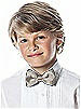 Boy's Clip Bow Tie in Duchess Satin