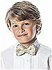 Boy's Clip Bow Tie in Silk Shantung