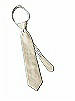 Boy's Zip Neck Tie in Silk Shantung