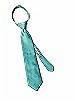 Boy's Zip Neck Tie in Silk Shantung