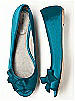 Peep Toe Satin Ballet Flats