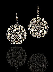 La Vie Parisienne Gold Plated Filigree Earring