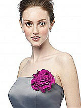 Fortuny Pleated Nu-Georgette Flower
