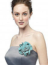 Fortuny Pleated Nu-Georgette Flower