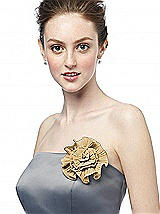 Fortuny Pleated Nu-Georgette Flower