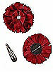Peau de Soie Confetti Flower with Rhinestone Detail