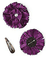 Peau de Soie Confetti Flower with Rhinestone Detail