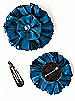 Dupioni Confetti Flower with Rhinestone Detail