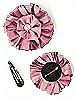 Dupioni Confetti Flower with Rhinestone Detail