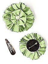 Dupioni Confetti Flower with Rhinestone Detail