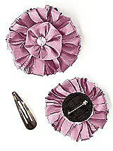 Dupioni Confetti Flower with Rhinestone Detail