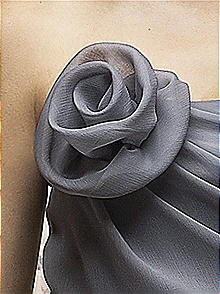 Large Crinkle Chiffon Flower