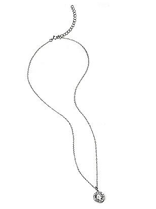 Solitaire Pendant Necklace with Bezel Detail