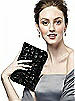 Peau De Soie Ruffle Clutch