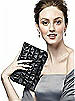 Peau De Soie Ruffle Clutch