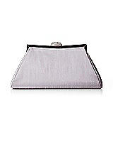 Dupioni Trapezoid Clutch with Jeweled Clasp