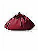 Gathered Matte Satin Clutch