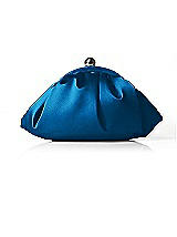 Gathered Matte Satin Clutch