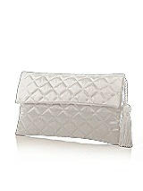 Quilted Envelope Clutch with Tassel Detail