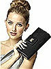 Dupioni Tear Drop Rectangle Clutch