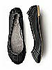 Pleated Satin Ballet Flat