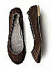 Pleated Satin Ballet Flat