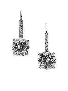 Drop Solitaire Earrings