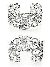 CZ Estate Scroll Cuff Bracelet