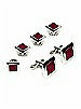 Men's Color Block Studs and Cufflinks