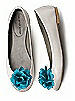 Crinkle Chiffon Flower Shoe Clip