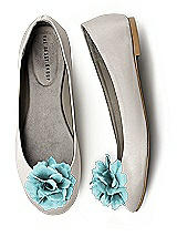 Crinkle Chiffon Flower Shoe Clip